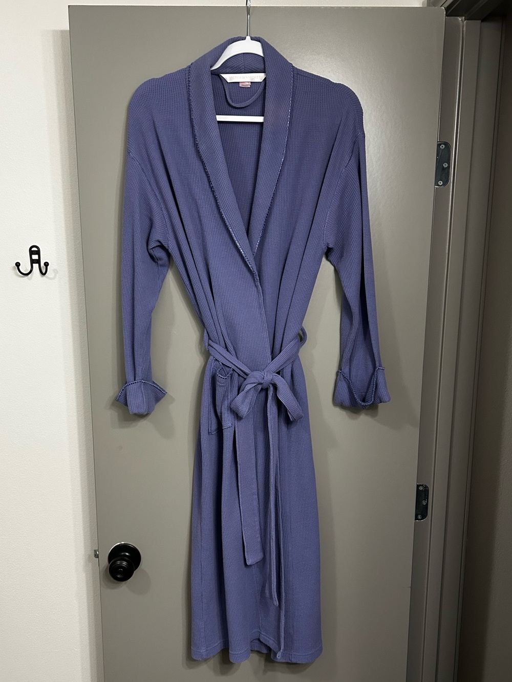 Victoria's Secret Purple Waffle Robe with Self-Tie Belt